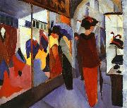 August Macke Fashion Shop oil painting on canvas